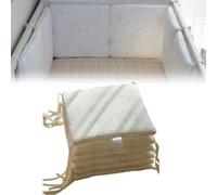 Générique Lot de 6 Coussinets de Bord Respirants et Doux, élastiques, pour éviter Les Chocs, Le Lavage (Motif d'éléphant Blanc)