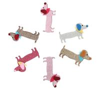 Générique Lot de 6 Épingles à Cheveux en Feutre pour Chiens et Chiots, Accessoires Décoratifs de Chien Cartoon, Maintien des Poils Quotidien et Lors de Grands Événements Couleur Aléatoire