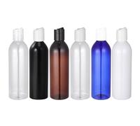 Générique Lot de 6 Flacons de Lotion Vides 250ml Couvercle Verrouillable en Pet et Pp, Bouteilles de Voyage Portables pour Usage en Voyage Extérieur Couleur Aléatoire