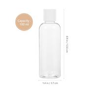Générique Lot de 6 Flacons de Voyage 100ml en Plastique Portable et Multi-usage pour Shampoing et Après-shampoing Voyages en Extérieur