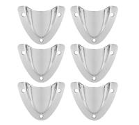 Générique Lot de 6 Grilles D'aération en Acier Inoxydable Marin, Grandes, Plaque de Ventilation à Clapet pour Bateau, Conduit D’évacuation et Cache-câble Étanche, Ventilation Optimale