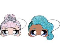 Generique - Lot de 6 masques en papier L.O.L. Surprise! Glam