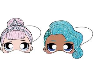 Generique - Lot de 6 masques en papier L.O.L. Surprise! Glam