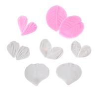 Générique Lot de 6 Moules Floraux en Silicone Beige Surface Lisse et Haute Transparence pour Décoration de Gâteaux la Maison Boutique Plusieurs styles
