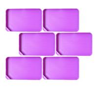 Générique Lot de 6 Plateaux à Strass en Plastique Transparent Taille Moyenne pour Tri et Rangement de Perles Outil de Bricolage pour Créations Artistiques et Décoration Manucure
