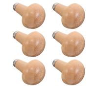 Générique Lot de 6 poignées en bois ergonomiques forme champignon pour accessoires de fichiers, remplacement rapide, adaptées à la menuiserie et à la sculpture