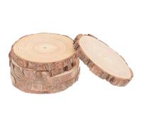 Générique Lot de 6 Rondelles de Bois Rondes Non Peintes en Pin Naturel 14-15 CM Épaisseur 15 CM pour Loisirs Créatifs sous-Verres en Bois à Peindre Décoration Maison Bricolage Garçon et