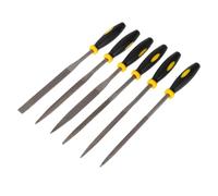 Générique Lot de 6 Set de Set de Mini Limes à Bois en Acier Poignées Confortables Noires pour Outillage Menuiserie Bois Outil à Râper Rapide et Précis