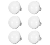 Générique Lot de 6 Sets de Abat-jours LED Demi-sphère en Plastique Transparent 34 Mm, Cache-ampoules pour Luminaires de Salle de Bain et Miroir de Maquillage, Diffusion Lumière Douce,