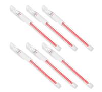 Générique Lot de 6 Stylos Gel pour Sourcils Rouge Waterproof en Plastique Léger, Usage Polyvalent pour Maquillage Quotidien et Mariages, Adaptés à Différents Types de Peau