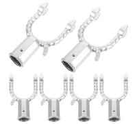 Générique Lot de 6 Supports Métalliques pour Branches D’Arbres Fruitiers Alliage D’Aluminium Argenté Tuteurs Réutilisables pour Jardin Verger et Vigne Outils Robustes de Redressement et