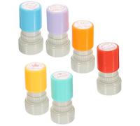 Générique Lot de 6 Tampons de Correction pour Enseignants Tampons Scolaires Phrases d'Encouragement Fournitures Classe Impression Nette et Précise Usage en Milieu Couleur Aléatoire