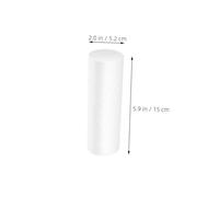 Générique Lot de 7 Cylindres en Mousse Blanche en Polystyrène Expansé 15 CM pour Loisirs Créatifs Compositions Végétales et Décoration DIY Matériel d'Éveil pour Garçon et Filles