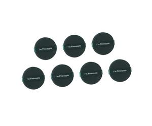 Générique Lot de 7 Houppettes Cosmétiques Rondes Vertes pour Poudre Utilisation Sèche et Humide Éponge à Poudre pour Fond de Teint Visage Applicateur Lavable et Réutilisable