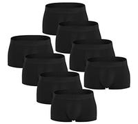 Générique Lot de 8 Boxers Incontinence Homme,Coton Caleçons Incontinence Hommes Culottes avec 100ml,Malles de sous Calecon étanches,Contrôle des Odeurs Réutilisables(Noir, L)