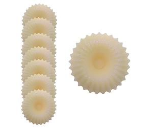 Générique Lot de 8 Couronnes de Cire fondante parfumée pour brûle-Parfum - Noix de Coco - Durée brulage 8 Heures Environ par Couronne - Cire de Soja - Parfum de Grasse