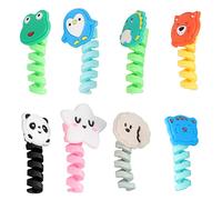 Générique Lot De 8 De Câbles D'écouteurs Motif Animal Organiseurs De Câbles De Données Mignons pour Accessoires Technologiques