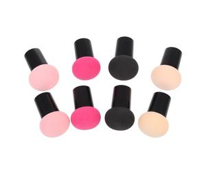 Générique Lot de 8 Éponges à Maquillage Champignon Peau Sèche et Humide 4 Couleurs Assorties Accessoires Cosmétiques Polyvalents pour Fond de Teint Anticernes et Blush Kit Maquillage