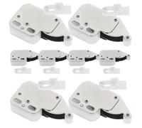 Générique Lot de 8 Loquets de Porte à Ouverture par Pression en Acier Laminé Verrous Autobloquants pour Armoires et Placards Verrou à Ressort Pratique Cuisine Salle de Bain et Chambre