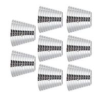 Générique Lot de 8 Manchettes Circulaires en Métal Argenté à Bagues de Queue de Cheval pour Cheveux Longs à Cheveux Décoratifs pour Coiffures Quotidiennes et Événements