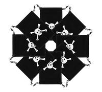 Générique Lot de 8 Paquet Présents Pirates Noirs en Velours à Cordon Délicat 10x14 Cm, Pochettes Réutilisables pour Fête D'anniversaire et Mariage, Accessoires à Thème Pirate, Rangement