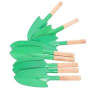 Générique Lot de 8 Petites Pelles de Jardin Manches en Bois Outils de Plantation Polyvalents pour Creuser Ameublir et Désherber Jardinage Potager