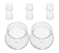 Générique Lot de 8 Pots Succulentes Transparents de Bulle, Jardinières Hydroponiques pour Plantes D'intérieur, Contenants Décoratifs Compacts pour Bureau et Culture Aquatique