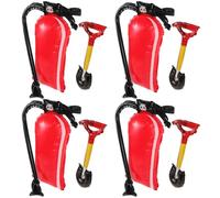 Générique Lot de 8 set de Ballons en Aluminium Extincteurs et Pelles à Incendie Décorations Gonflables pour Fête Thème des Pompiers Accessoires Légers et Réutilisables pour Anniversaire