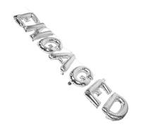 Générique Lot de Ballons en Aluminium «Fiançailles» Argentés Lettres Géantes Engagées Décorations Suspendues Réutilisables pour Fête de Fiançailles Enterrement de Vie de Jeune Fille et