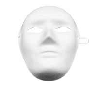 Générique Lot de Masques Blancs à colorier - Idéal pour le Carnaval, Blanc