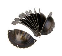Générique Lot Poignée Bouton de Porte Forme Coquille d'Onde Décoration pour Meuble Tiroir - Bronze