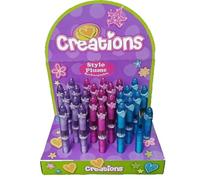 Générique Lot Revendeur De 25 Stylos Plume Rechargeable à Paillettes En Présentoir De Comptoir + 25 stylos billes en bonus