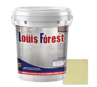 Générique Louis Forest Epoxy Floor Paint, Waterproof Epoxy Colored Sand Floor Paint,High-Gloss Marble Effect,Garage and Concrete, Indoor and Outdoor (Beige,1 kg)