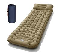 Générique Lounge Mat - Your Portable Chill Zone, Thick Memory Foam Sleeping Pad for Camping, Self Inflating Travel Air Mattress with Pump for Travel Tent Hiking Backpacking Trip Car Camp Gear (Khaki)