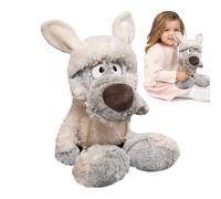 Générique Loup en Peluche Doux - 30 cm Douceur et Réconfort,Déguisement de Mouton Collection Adorable Décoration Moelleuse pour Salon Chambre Canapé Chambre à Coucher