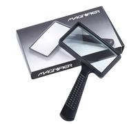 Générique Loupe portative - Aide Optique Standard ABS 3X 157x105x16mm | Outil de Lecture avec Support de Passe-Temps d'observation Portable Basse Vision | Laboratoire à Domicile d'étude