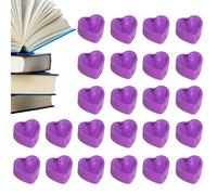 Générique Love Heart Candles - Durable and Beautiful, Heart Shape Tealights, Heart-Shaped Candle Lights | Valentines Love Heeart Flameless Tealight Candles for Valentine's Day Birthday