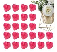 Générique Love Heart Candles - Durable and Beautiful, Heart Shape Tealights, Heart-Shaped Candle Lights | Valentines Love Heeart Flameless Tealight Candles for Valentine's Day Birthday