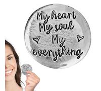 Générique Love Pocket Token - de Monnaie en étain Faite à la Main, Objet de Collection commémoratif sincère, | Lui, Elle, Cadeau, Poche, Motivation, Soutien, Bénédiction, Rappel Sentimental,