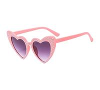 Générique Love Sunglasses | Chic Vintage Pearl Love Heart Lunes | Eyewear de de coeur élégant | Accessoire de mode parfait pour les fêtes, les festivals, les séances photo et les tenues romantiques