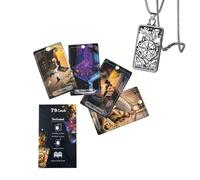 Générique Low Rider Dachshund Tarot Deck - Taille 12x7 cm - Parfait pour Les débutants - Comprend Un Collier de Tarot