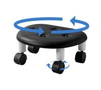 Générique Low Rolling Stool,Short Stool 360 Degree Rotating - Ergonomic Roller Seat for Pedicure Spa Home