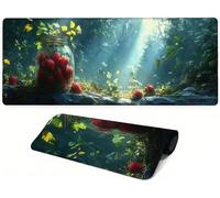 Générique Lpfieonn Fruit Large Desk Mat 120x60cm PF-2608 | Vert Gamer Mouse Mat with Stitched Edges Non-Slip Rubber Base Improves Accuracy and Speed for Gamer, Computer, PC