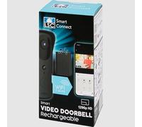 Générique LSC Smart Connect Sonnette Vidéo WiFi sans Fil - 1296p HD - Batterie Rechargeable & Carillon Inclus - Détection de Mouvement - Audio Bidirectionnel - Étanche IPX4 - Stockage Sécurisé (Noir)