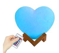 Générique Lumière Cœur | Éclairage LED 16 Couleurs Rechargeable USB | Lampe Saint-Valentin avec Support et Télécommande | Pour Chambre d'Ado Chambre d'Enfant Salon et Maison pour la