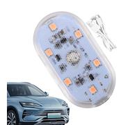 Générique Lumière d'ambiance de voiture, éclairage d'ambiance intérieur de voiture, Lumière LED rechargeable par USB à commande tactile, colorée, Installation facile, avec lumière douce, pour