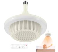 Générique Lumière de ventilateur de - Fonction de télécommande, économe en énergie 600 W, de terrasse électrique au plafond, luminaire de avec ventilateur, thermostat réglable | Po