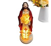 Générique Lumière d'Extérieur | Sculpture Vierge Marie Avec Éclairage Alimenté Par USB | Lampe Décorative de la Vierge Marie - Pour Cour Balcon Pelouse Garage Patio Arrière-Cour Cour Ferme Jardin