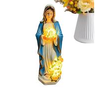 Générique Lumière d'Extérieur - Sculpture Vierge Marie Avec Éclairage Alimenté Par USB | Lampes Sculpture De La Sainte Mère,Pour Votre Pelouse, Sentier, Garage, Patio, Jardin, Arrière-Cour Et Porche