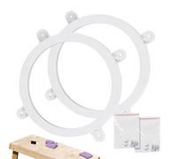 Générique Lumière du Trou de maïs - 2 Bright Cornhole Ring Lights | Ensemble de Feux de Cornhole complets | LED MAISLICHTLICHTER adapté pour Les Jeux de Tournoi de Jeu de Nuit de Jeu de Nuit